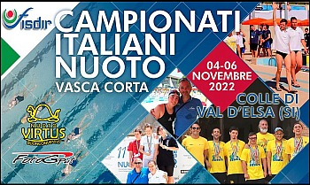 4-5-6/11/2022 Campionati italiani nuoto FISDIR -Colle Val d'elsa