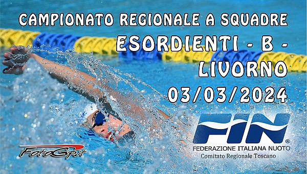 03/03/2024 - FIN -CAMPIONATO REGIONALE A SQUADRE ESORDIENTI B - LIVORNO