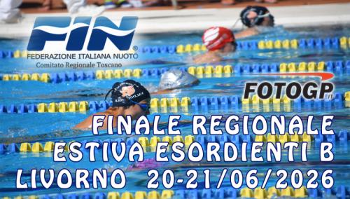 20-21/06/2026 - FINALE REGIONALE ESTIVA ESORDIENTI B - LIVORNO